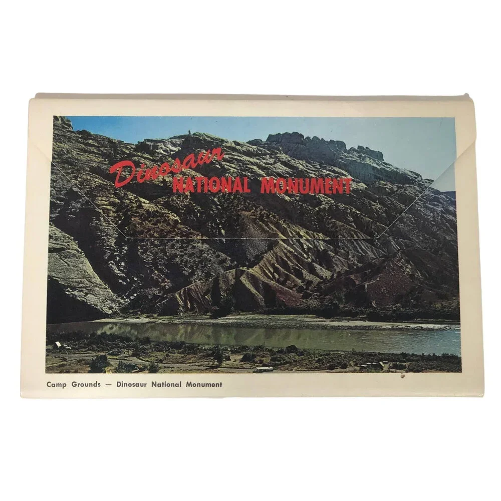 Dinosaur National Monument Photo Book Mail Vintage 1970s Utah-Colorado Postcard